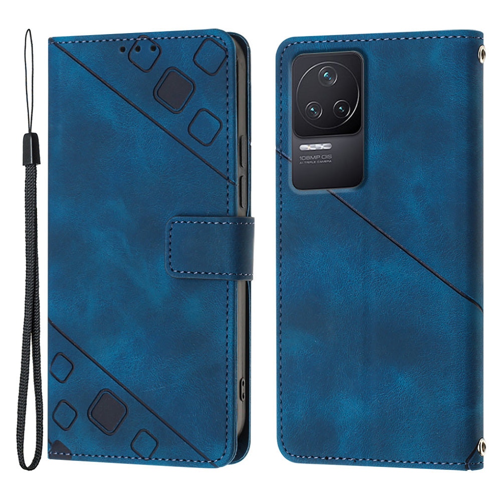 For Xiaomi Redmi K50 K50 Pro PT005 YB Imprinting Series-6 Stand Wallet Phone Case Skin Touch Leather Phone Cover For Xiaomi Redmi K50 K50 Pro PT005 YB Imprinting Series-6 Stand Wallet Phone Case Skin Touch Leather Phone Cover